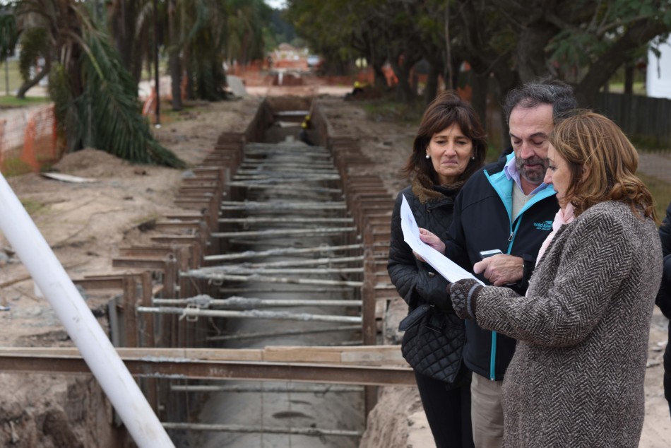 141250 | Fein recorrió dos obras pluviales fundamentales para el distrito Noroeste - Dir. Gral. de Comunicación Social (Silvio Moriconi)
